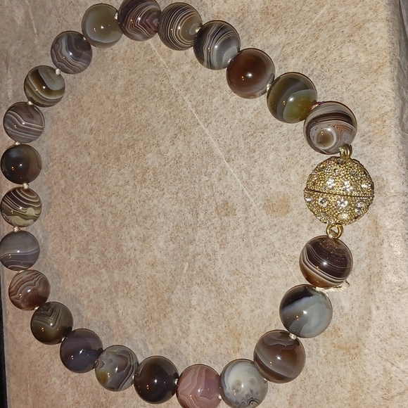 Vintage Botswana Agate necklace - Picture 2 of 6